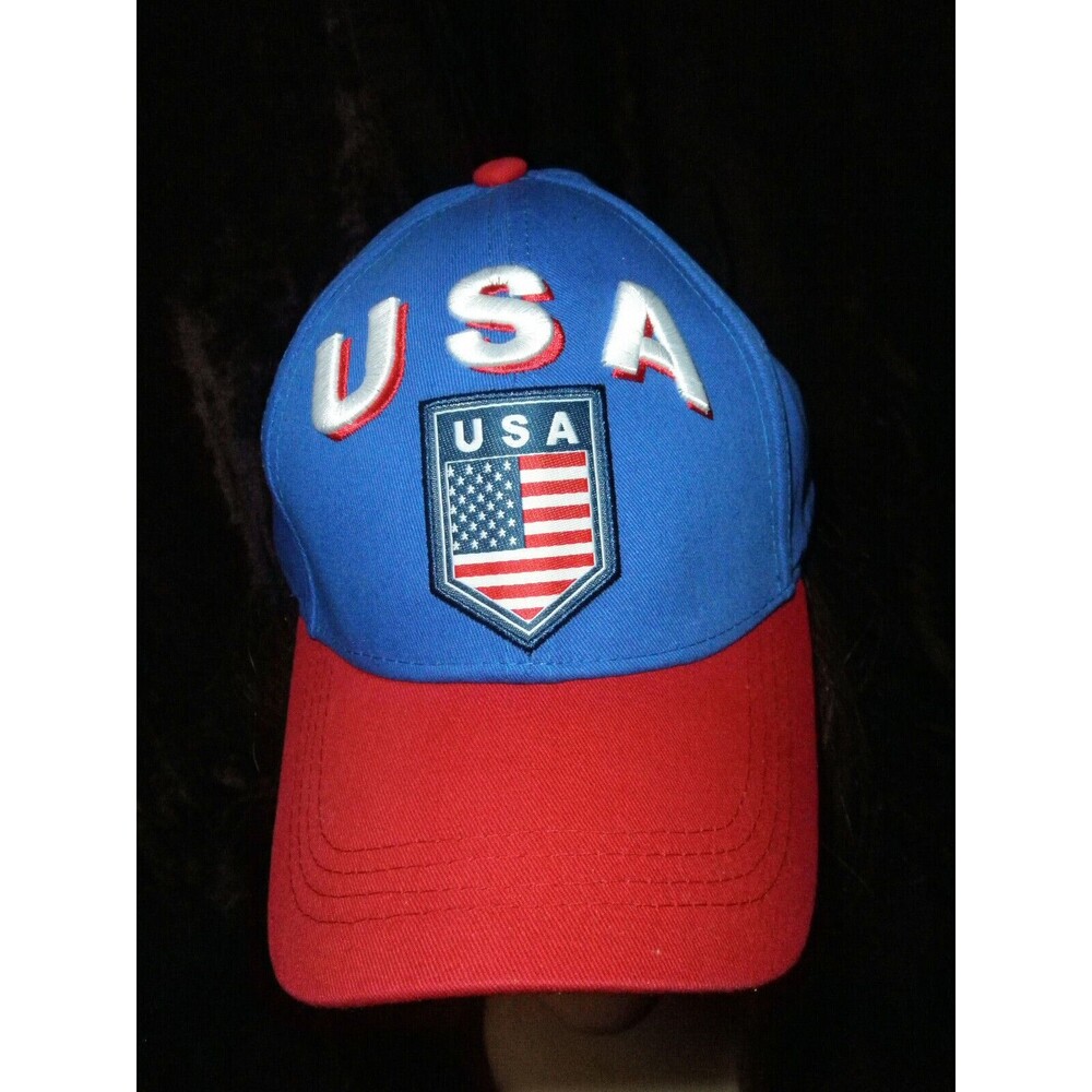 NEW by RHINOX, RED, WHITE AND BLUE USA BASEBALL CAP, HAT